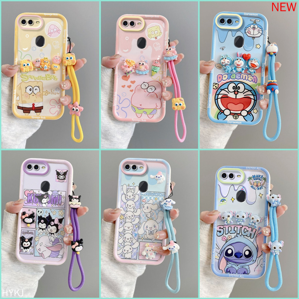 เคส OPPO F9 A7 A12 A5S A12 Anti fall อะนิเมะการ์ตูน TPU ซิลิโคนอ่อนนุ่ม 3D เคสโทรศัพท์น่ารัก XXLK