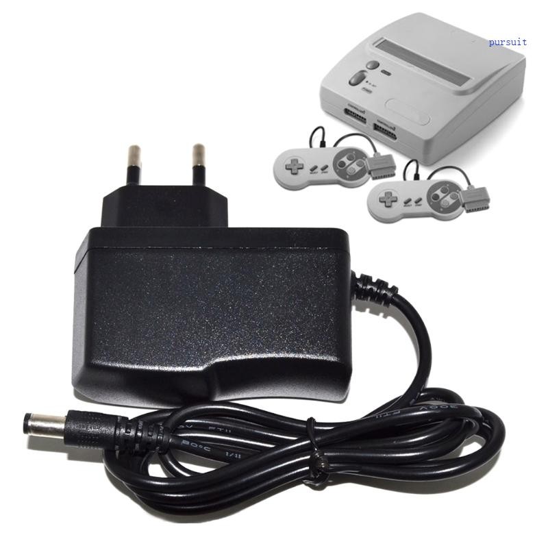 SUIT* คุณภาพ EU Plug AC Adapter Home Wall Supply สําหรับ SNES NES