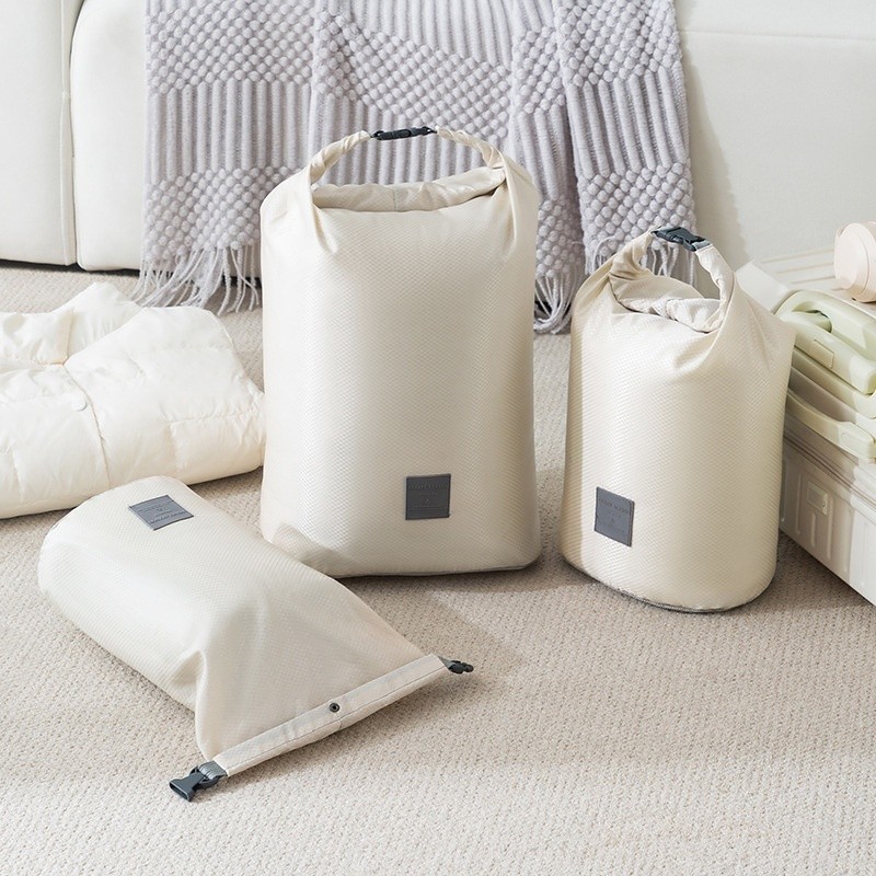 ใหม่ม้วนปากบีบอัดเสื้อผ้ากระเป๋าแบบพกพาขนาดใหญ่-ความจุป้องกันฝุ่นเสื้อผ้าการบีบอัดถุงเก็บกระเป๋าเดินทาง