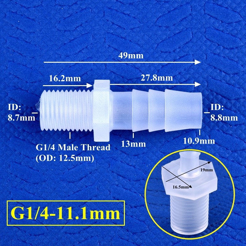 5pcs G1/8 1/4 ด้าย 2.8 ~ 12 มม.P Pagoda Direct Connector Aquarium Tank Air ปั๊มอะแดปเตอร์ระบบชลประทา