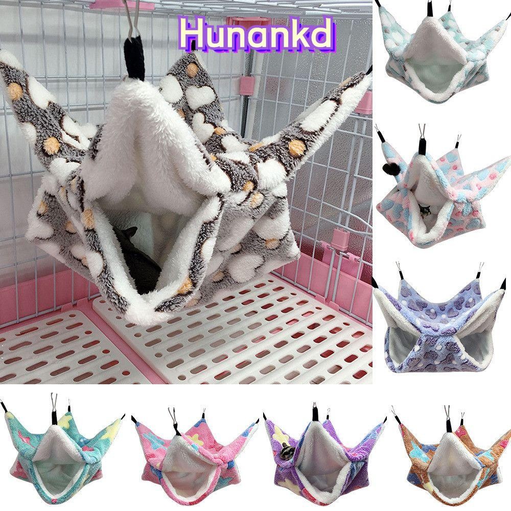 HUAN เปลนอนแฟชั่นสําหรับสัตว์เลี้ยงหนูแฮมสเตอร์ อบอุ่น เปลญวนสัตว์เลี้ยง