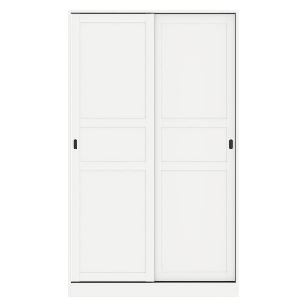 Koncept Furniture ตู้เสื้อผ้าบานเลื่อน รุ่น Moneta สีขาว (120x60x200 ซม.) แบรนด์ KONCEPT FURNITURE