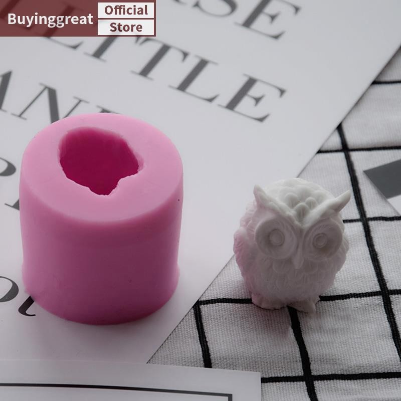 Tst 3D แม่พิมพ์นกฮูกแม่พิมพ์ซิลิโคนสําหรับทํา DIY Handmade เรซิ่นแม่พิมพ์ SG