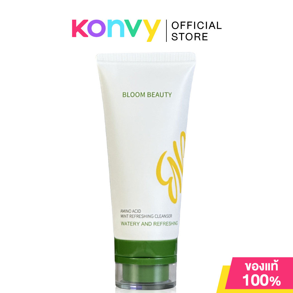 BLOOM BEAUTY Amino Acid Mint Refreshing Cleanser 80g โฟมล้างหน้า.