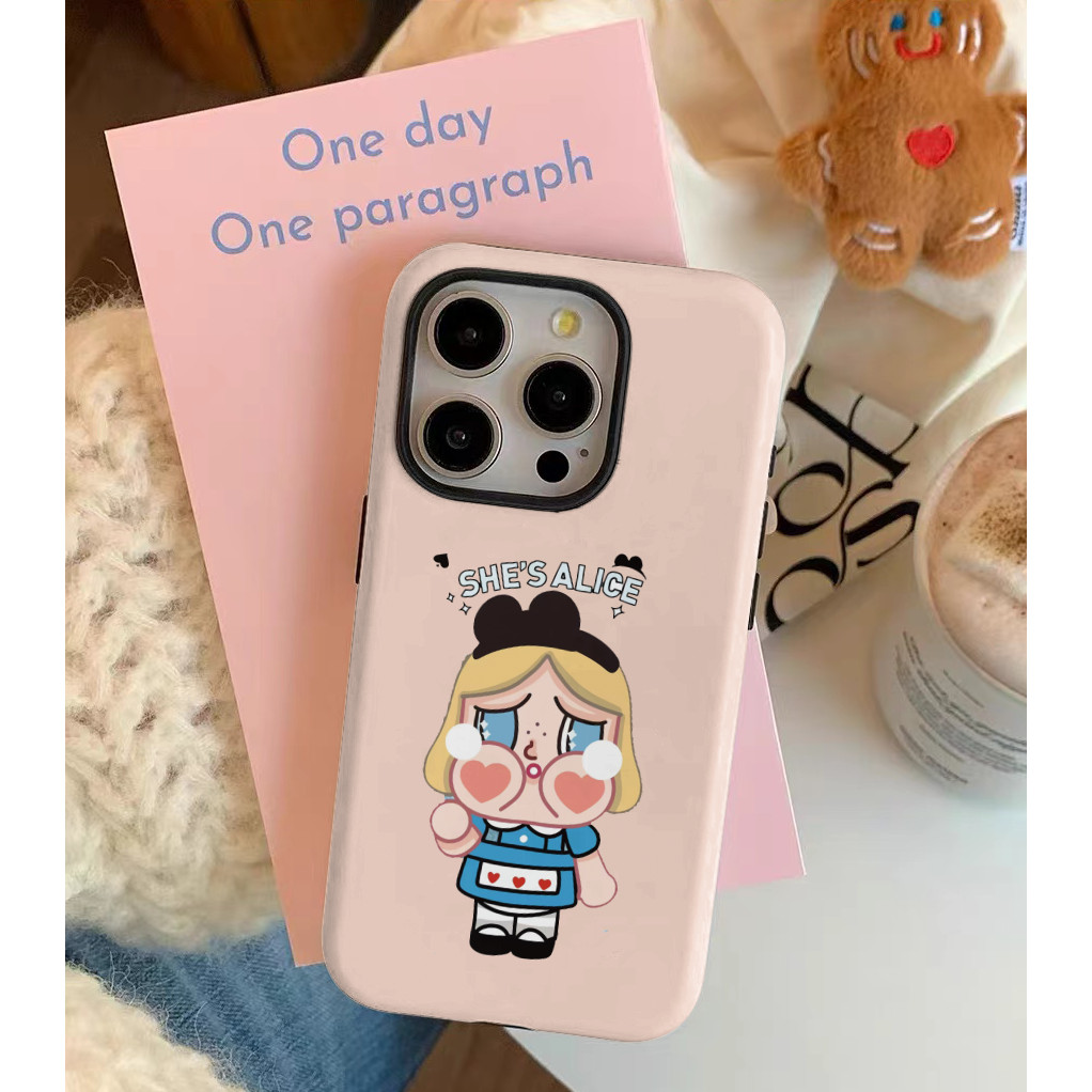 Cry Baby เคสโทรศัพท์สําหรับ IPhone16promax 15 14 13mini 12 11 xsmax 2 in 1 case cool case