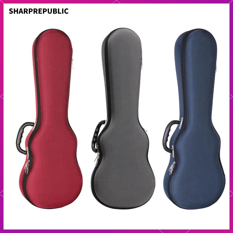 [Sharprepublic] Ukulele Gig Bag กระเป๋า Ukulele แบบพกพา เคส Ukulele ขนาด 26 นิ้ว, เคสแข็ง Ukulele กั
