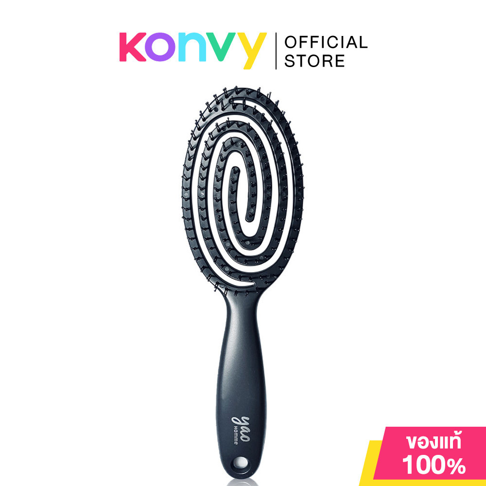 YAO Scalp Moving Vent Brush Matt Black 90g.
