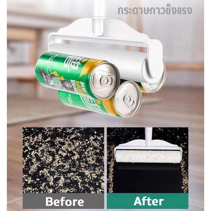 【10 ชิ้น】เศษฝุ่น เศษผม ด้ามจับปรับความยาวได้ แปรงกำจัดขน 10/16/19/24 cm ม้วนกาวลูกกลิ้งทำความสะอาด ลูกกลิ้งเก็บขน - รูปที่ 6