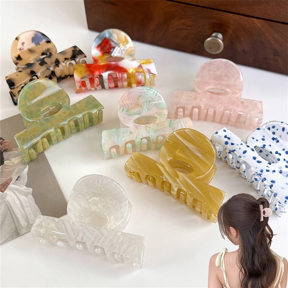 เกาหลี Symphony แฟชั่นคลิปผม Clamp One-word Hair Clamp สําหรับสาว Fairy Medium Shark คลิป Headwear ฤดูร้อน