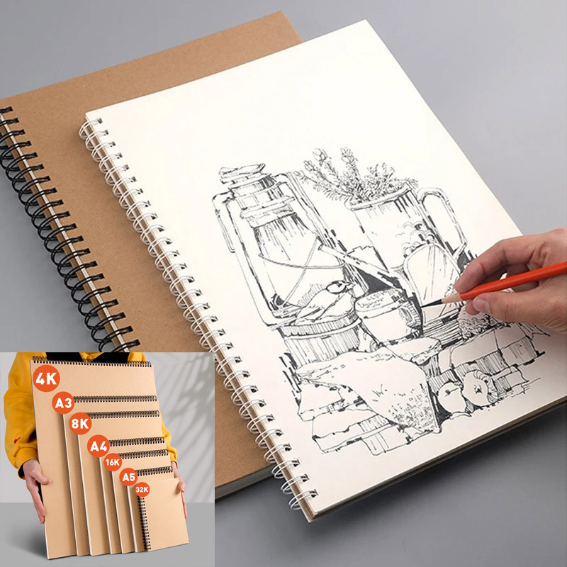 📔พร้อมส่ง📔 สมุดสเก็ตช์ 60 หน้า 160gsm 16K A4 สมุดวาดรูป สมุดสเก็ตภาพ ปราศจากกรด ภาพวาด การเขียน กระดาษ อุปกรณ์การเรียน