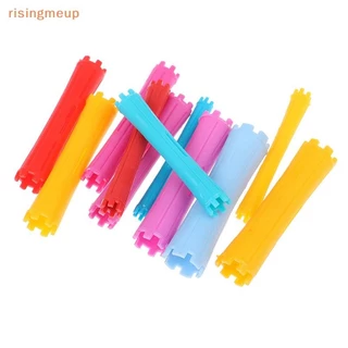 [risingmeup] 1 ชุด 11 ขนาด Hair Perm Rods Kit แท่งถาวรเย็น ม้วนดัดผมพลาสติก