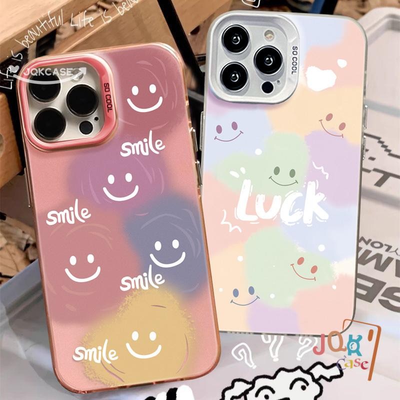 หน้ายิ้ม โชคลาภ เคส OPPO A57 A16 15 A3s A17 A17K A38 A7 A12 A78 A58 A77 A77s A5s A18 A76 A31 A16s A74 A55 A54 แฟชั่น เคส