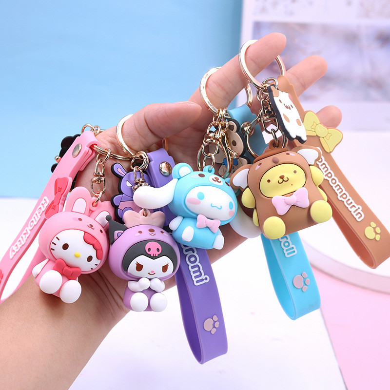 SANRIO ซานริโอ,พวงกุญแจ,จี้,เครื่องประดับ,พวงกุญแจซิลิโคน
