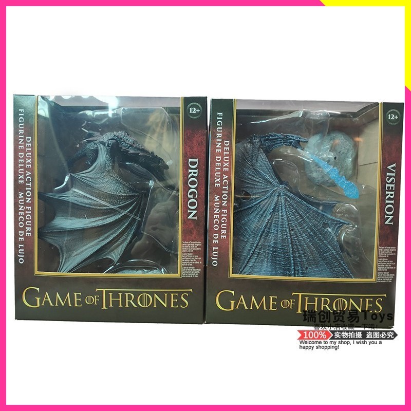 Mcfarland Game of Thrones Ice Dragon Wisellion Black Dragon Drogon Movable Model Figure ของเล่น