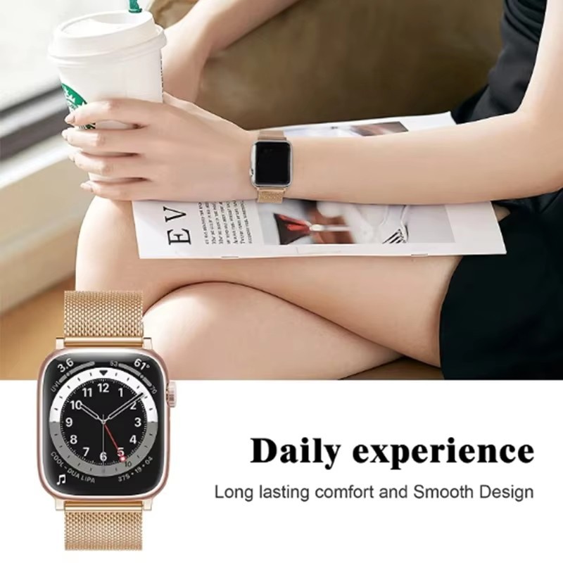 jansin สายนาฬิกาสเตนเลส สำหรับ Iwatch series 10 สายนาฬิกา สําหรับ iwatch series 10 46mm 42mm นาฬิกาอัจฉริยะ