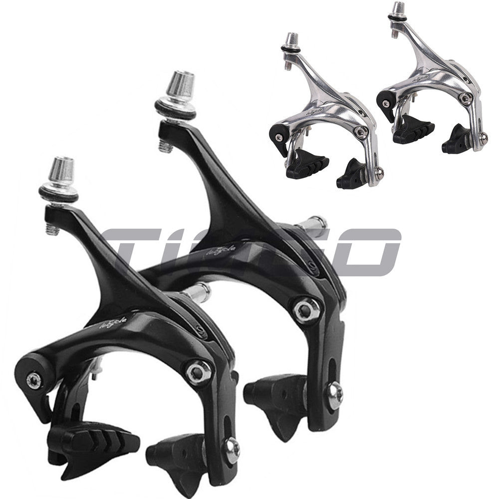 จักรยานเสือหมอบ Dual-Pivot C-Brake Caliper ด้านข้างดึงเบรค Caliper 47-57 มม.เข้าถึงอลูมิเนียมอัลลอยด์รวมทั้งรองเท้าเบรค