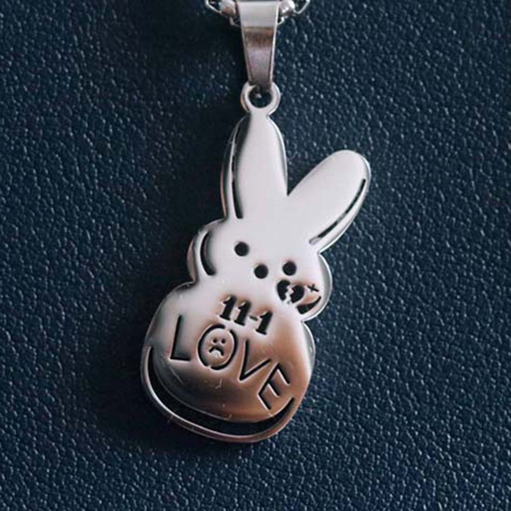 Lil Peep Rapper Love Rabbit Chain Necklace Pendant