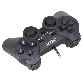 OKER U-706 JOYSTICK USB จอยเกม จอยเกมส์คอมพิวเตอร์หัวเสียบ USB ติดตั้งและใช้งานง่ายจับสบายมือ