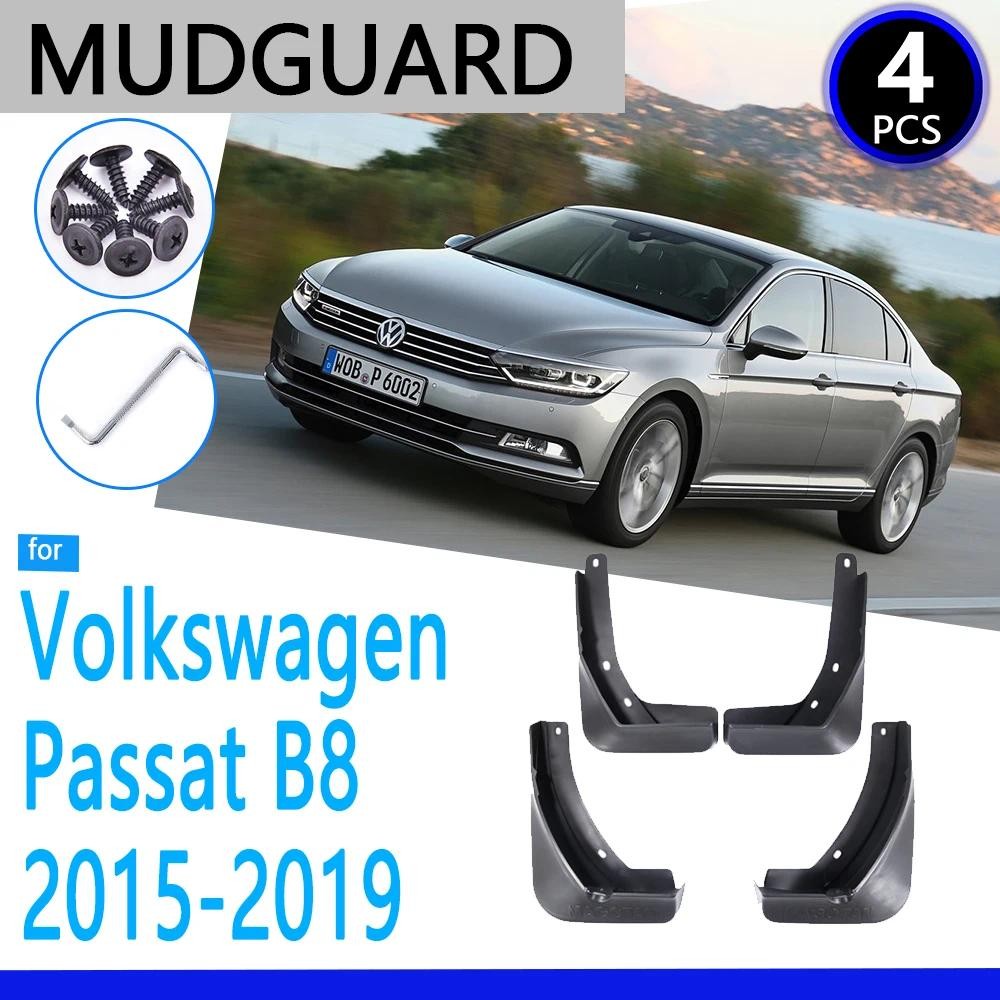 Mudguards Fit สําหรับ Volkswagen VW Passat B8 2015 ~ 2019 รถอุปกรณ์เสริม Mudflap Fender อะไหล่รถยนต์