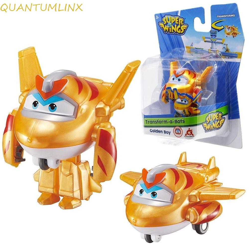 Quantuml Super Wings อะนิเมะสําหรับเด็กการเปลี่ยนรูป Dizzy Donnie Mini Plane หุ่นยนต์