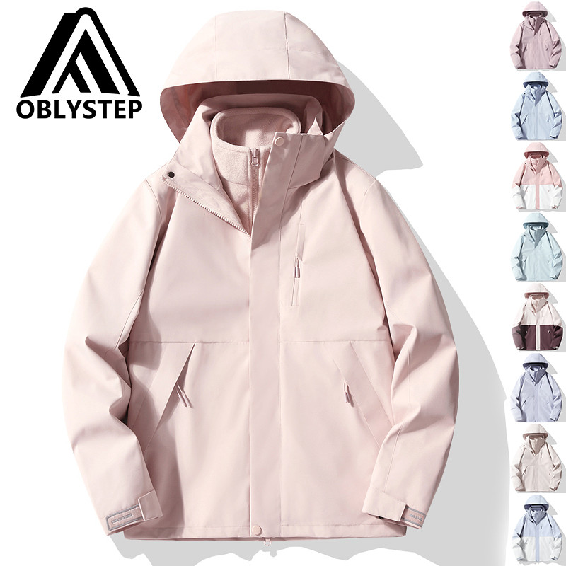 เทรนช์โค้ท 3 ฟังก์ชั่นในหนึ่ง สำหรับผู้หญิง - กันลมกันฝน พร้อมเสื้อแจ็คเก็ตมีฮู้ดขนาดใหญ่