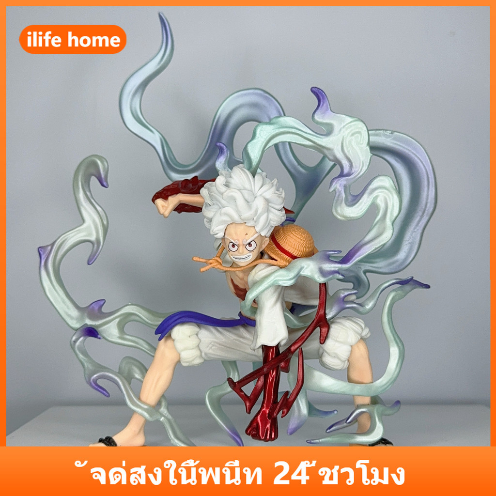 จัดส่งจากประเทศไทย 24 ซม.One Piece Luffy Gear 5 Sun God Nika Action Figure อะนิเมะรูป COD สต็อกคอสเพลย์ Action Figure ตุ๊กตาของเล่นสําหรับของขวัญเด็กคอลเลกชันเครื่องประดับรถ