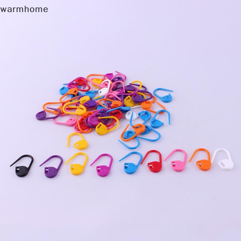 [warmhome] 100 ชิ้นผสมสี Knitg เครื่องมือล็อคเครื่องหมายตะเข็บโครเชต์สลักเครื่องหมาย Pin สต็อกใหม่