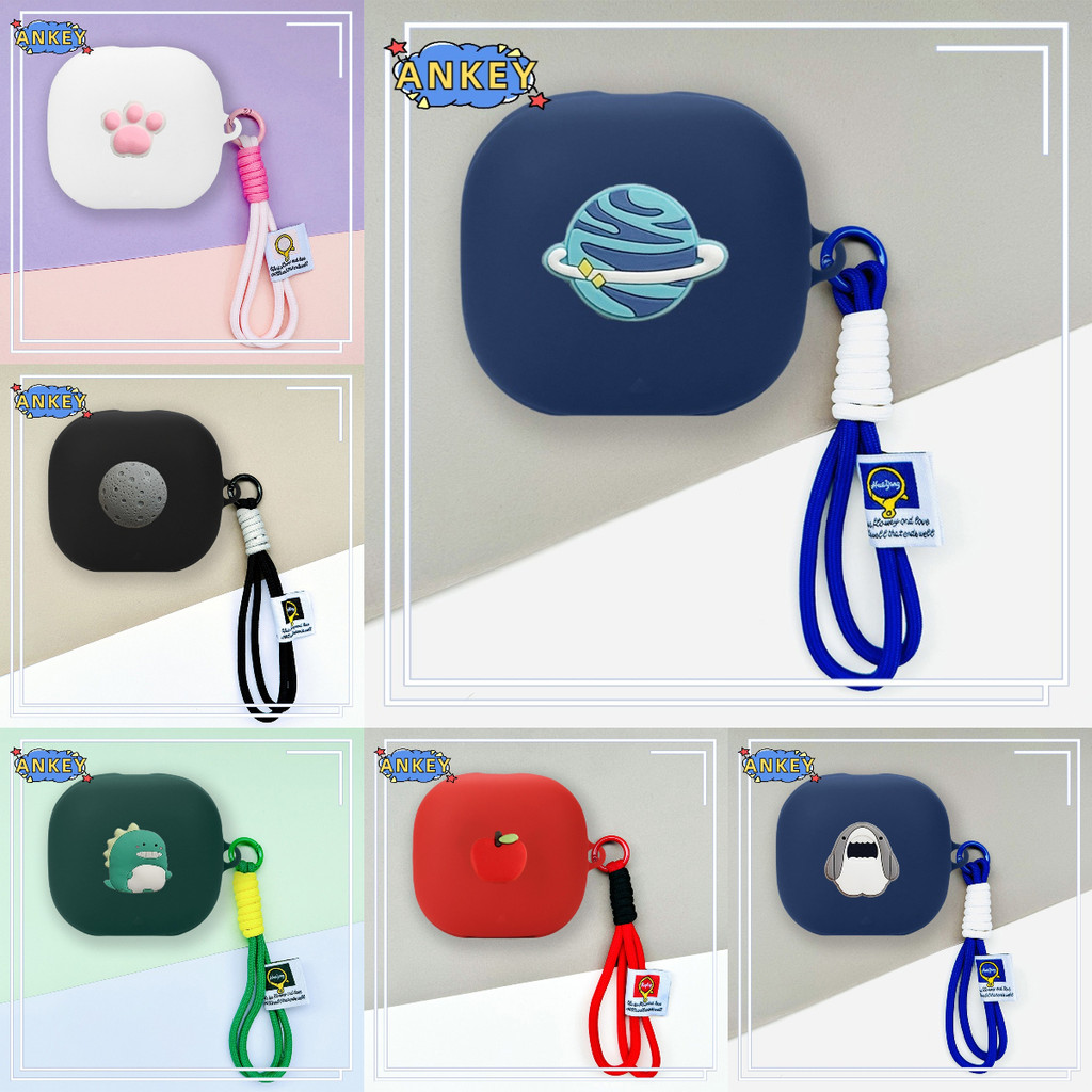 For Sony LinkBuds Fit WF-LS910N Earphone Silicone Case Open WF-L910 WF-L900 Earbuds Dinosaur Waterproof Shockproof Soft Protective Headphone Cover Headset Skin with Lanyard Rope