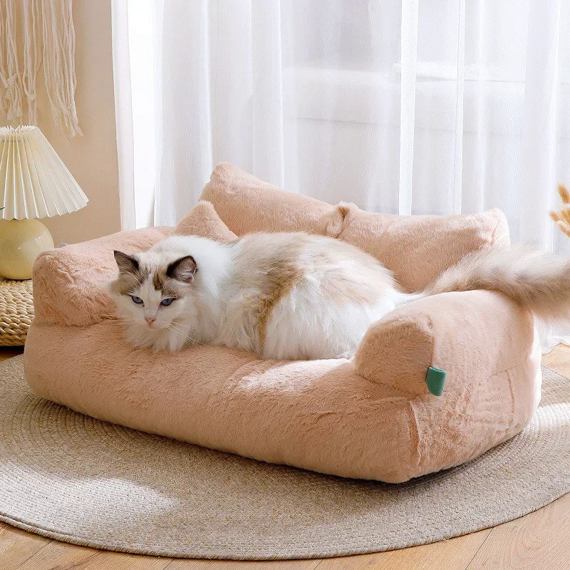 Cat sofa bed Plush Dog Sofa Beds Washable Warm Pet Dog Nest Cat Beds Thicken Comfortable Cushion Dog