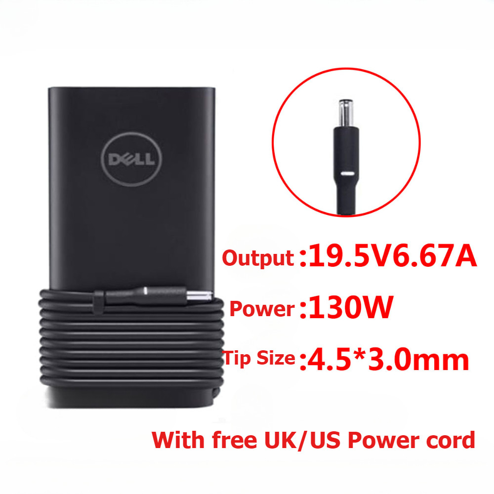 Dell 19.5V 6.67A 130W AC Power Charger สําหรับ XPS 15 9530 9550/inspiron 7500 7501 7590 7510 7610 76
