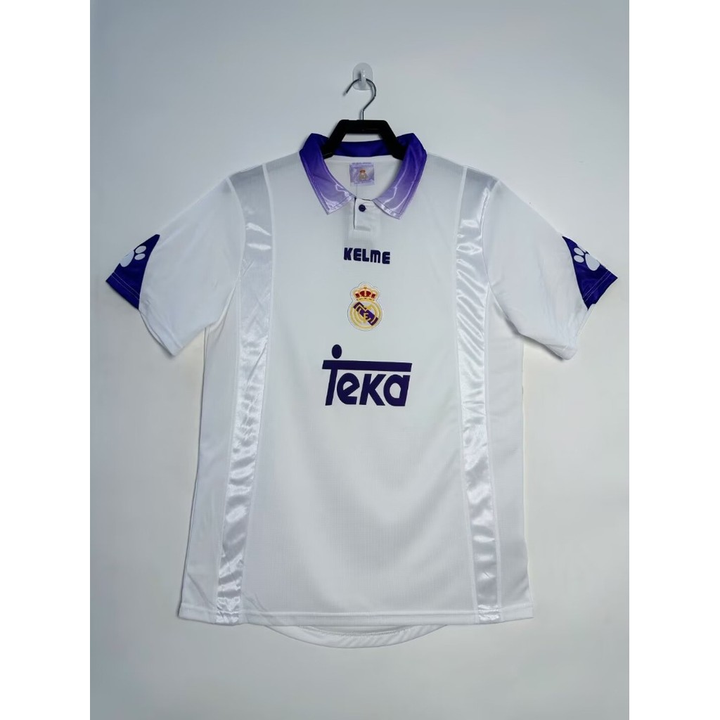 1997/98 Real Madrid Home Short Sleeve Vintage Jersey Shirt S-XXL Adult Soccer Jersey Shirt AAA