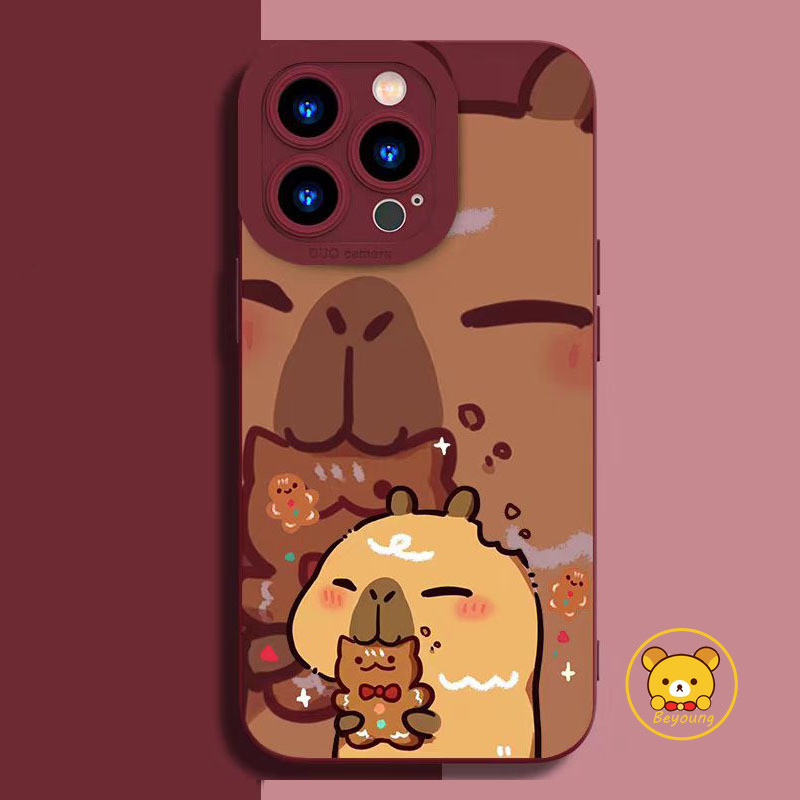 น่ารัก Capybara เทศกาลคริสต์มาสเคสโทรศัพท์สําหรับ Samsung Galaxy J6 Plus J4 Plus J2 Prime A7 2018 A7