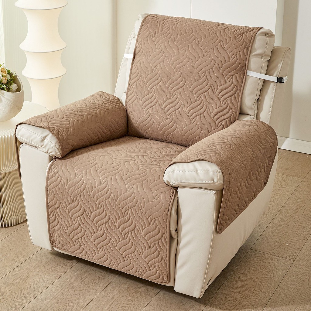 1 ที่นั่ง Anti-slip Recliner ฝาครอบสีทึบกันน้ํา Armchair Slipcover Lazy Boy Relax โซฟา Coushion สําหรับห้องนั่งเล่น Chaise Longue Slipcover