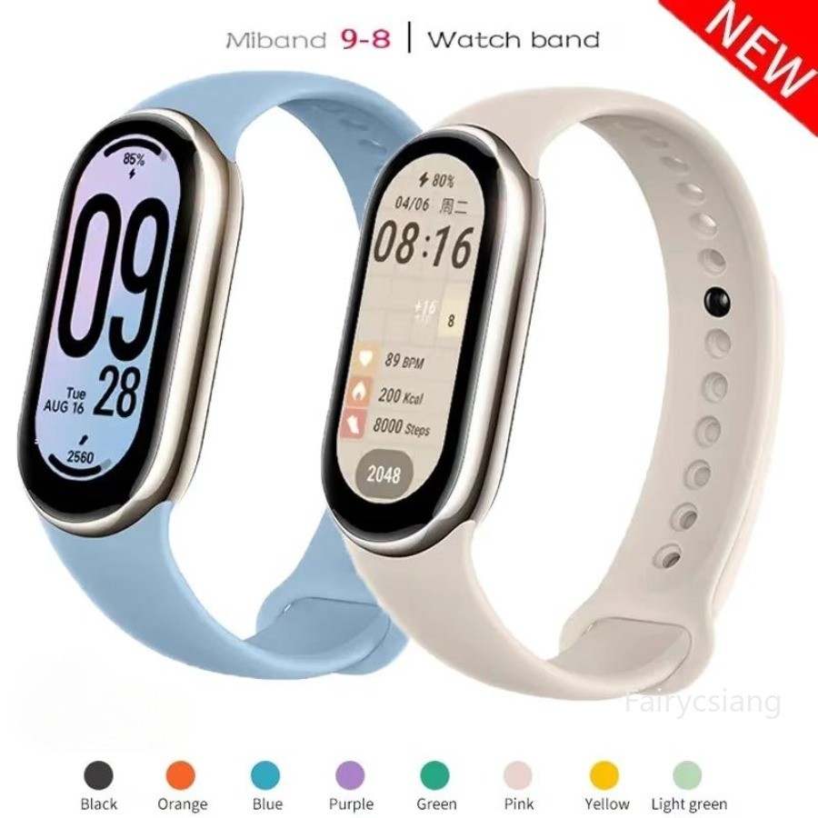 สายรัดกีฬาสําหรับ เสี่ยวหมี่ ไมล์ วง9 8 เอ็นเอฟซี เปลี่ยน ไมล์band 7 6 5 4 3สร้อยข้อมือซิลิโคนกันน้ําสายนาฬิกาข้อมืออุปกรณ์เสริม