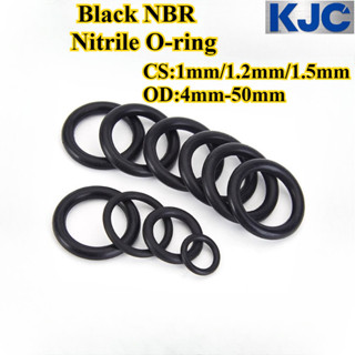 [KJC-OXQ] โอริงไนไตร NBR สีดํา (CS1mm/1.2mm/1.5mm * OD4mm-50…