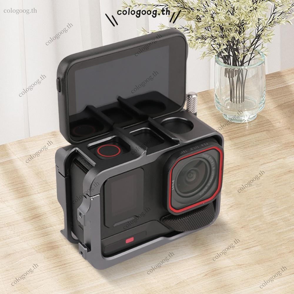 [colog.th] กรงกรอบอลูมิเนียมพร้อมเคสป้องกันโลหะรองเท้าเย็นสําหรับ Insta360 Ace Pro 2