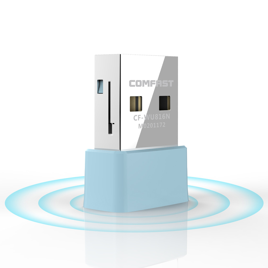 Comfast ตัวรับสัญญาณ Wifi รองรับขายส่ง RTL8188GU ชิปไร้สาย LAN Ethernet Wi-Fi Dongle CF-WU816N