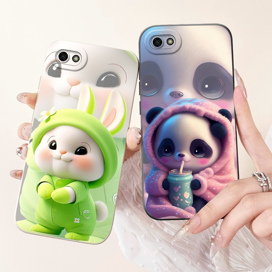 สําหรับ Vivo Y81 Y81i Y81S Y83 Y83A 1803 1808 1808i 1812 เลนส์ป้องกันกรณีกระต่ายน่ารักแพนด้าการ์ตูนซิลิโคนอ่อนนุ่มกรณี