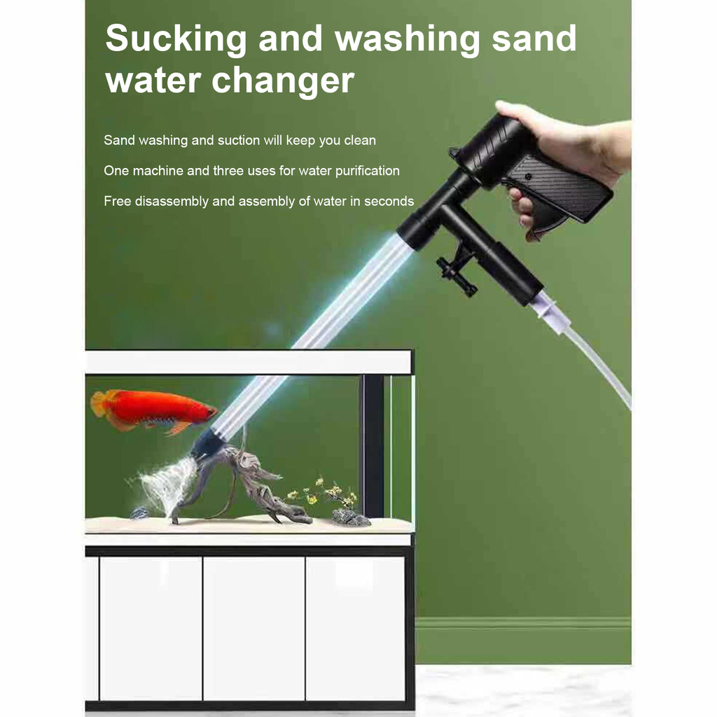 ถูกที่สุด Aquarium Fish Tank Water Change Pump Aquarium Cleaning Tool Water Changer Gravel Cleaner