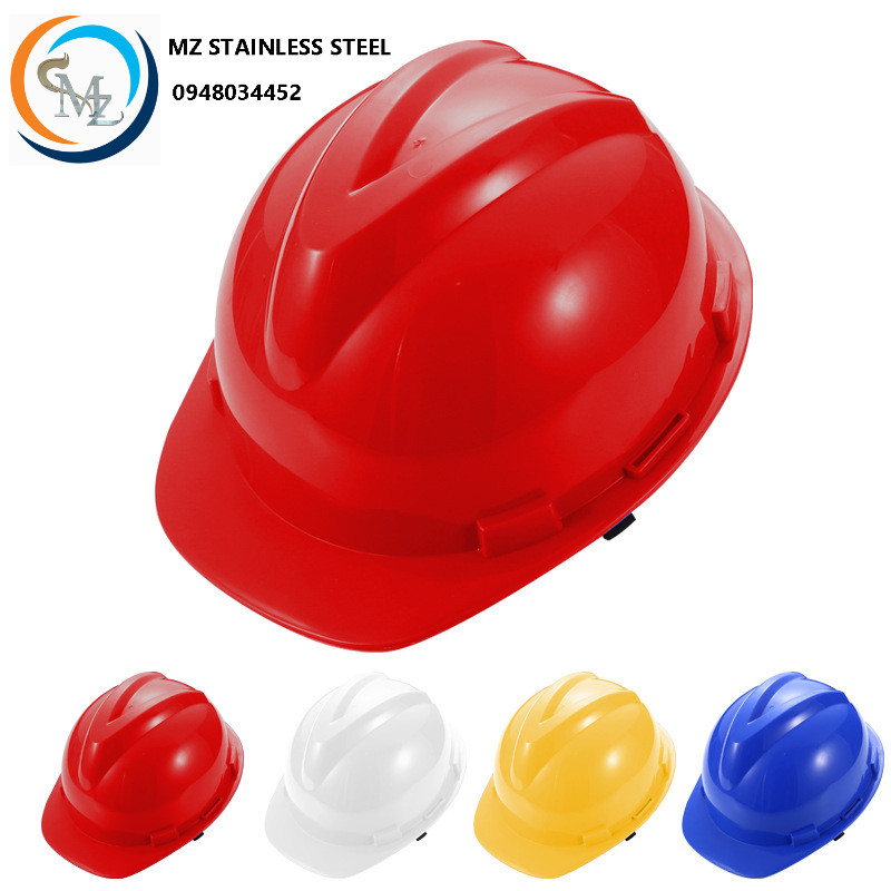safety helmet หมวกกันน็อค หมวกเซฟตี้ หมวกนิรภัย หมวกช่าง หมวกกันน๊อค สายรัดคาง สีแดง สีเหลือง สีน้ำเงิน สีขาว