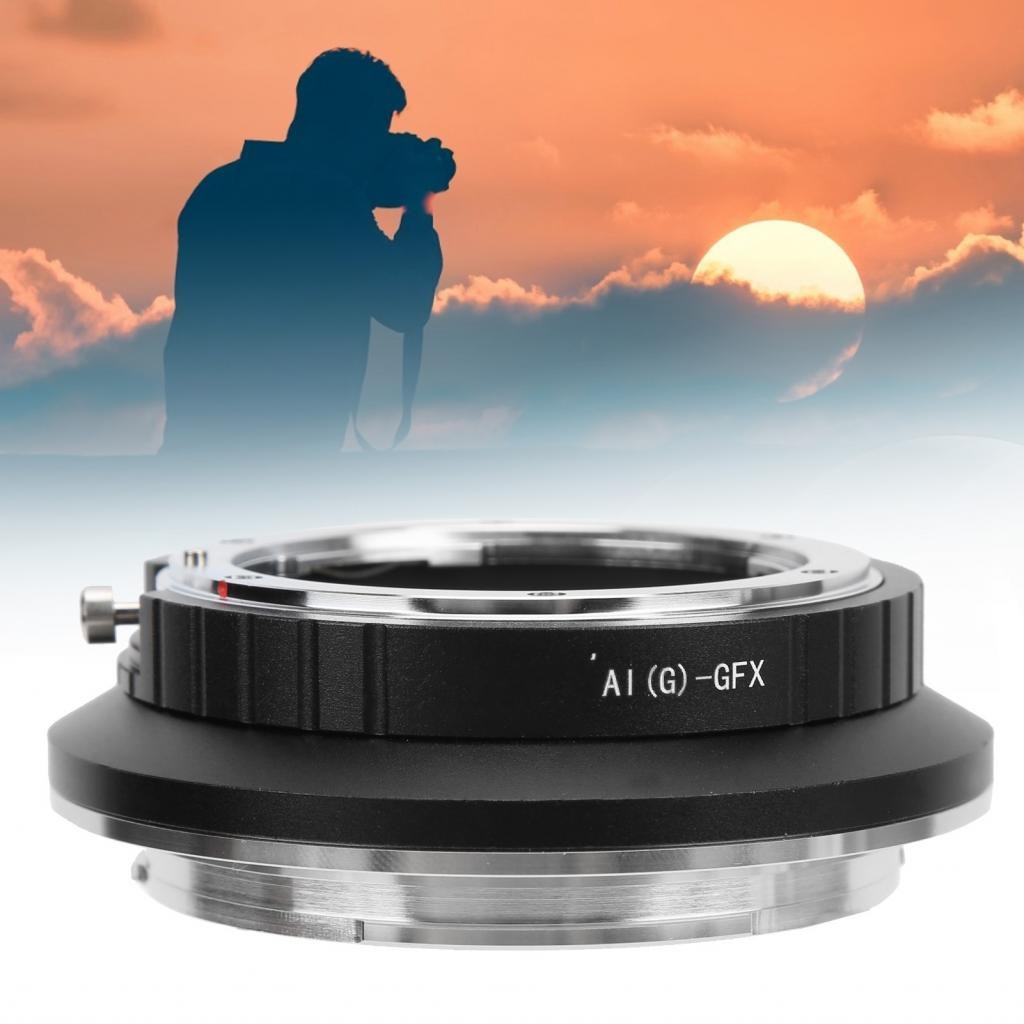 AI (G) ‑ GFX เลนส์อะแดปเตอร์ทนทานทนทานสำหรับ Fujifilm GFX 50S/GFX50R/GFX 100/GFX 100S