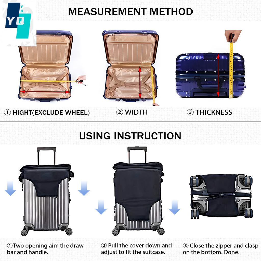 In Stock Cartoon MIFFY หนากระเป๋าเดินทาง 18/24/28/32 นิ้วยืดหยุ่นสูงกระเป๋าเดินทาง Spandex ฝาครอบป้องกัน MF100 - รูปที่ 7