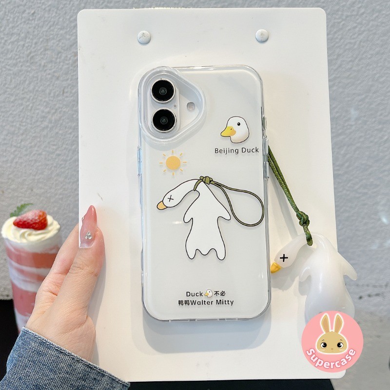 เป็ดตลกเคสโทรศัพท์สําหรับ Huawei Pura 80 70 Pro Ultra P60 Art P50 P50E P40 P30 Pro Mate 70 60 50 40 