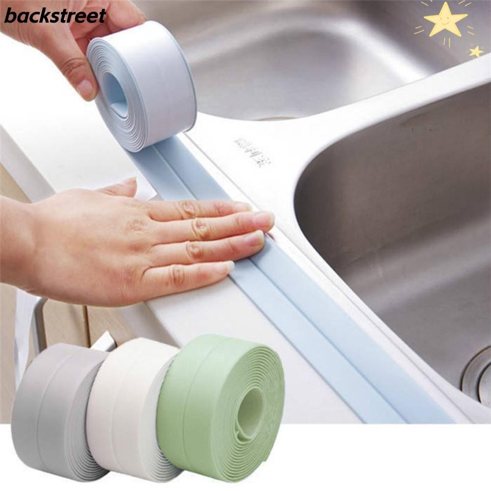 BACKSTAGE Kitchen Sealant Strip, Mildew-proof Counter Caulk Tape, Professional Toilet Self กาวที่มีส