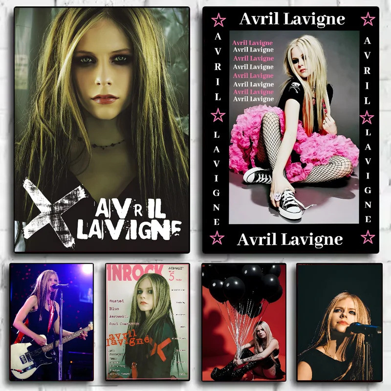 A-avril นักร้อง R-Ramona Lavigne โปสเตอร์ A3 ห้องนั่งเล่นในบ้านห้องนอนบาร์ความงามตกแต่ง