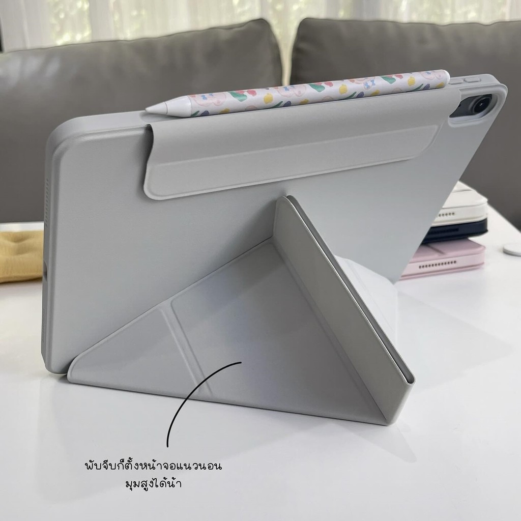gen11 A16 2025 Yรูปพับฝาครอบ เคสไอแพด for Pro11 Mini6 Air6/5/4เคสipad gen10 เคสใส่ air 7 เคสไอแพดแม่เหล็ก  Gen9/8/7 10.2 - ภาพย่อย 5