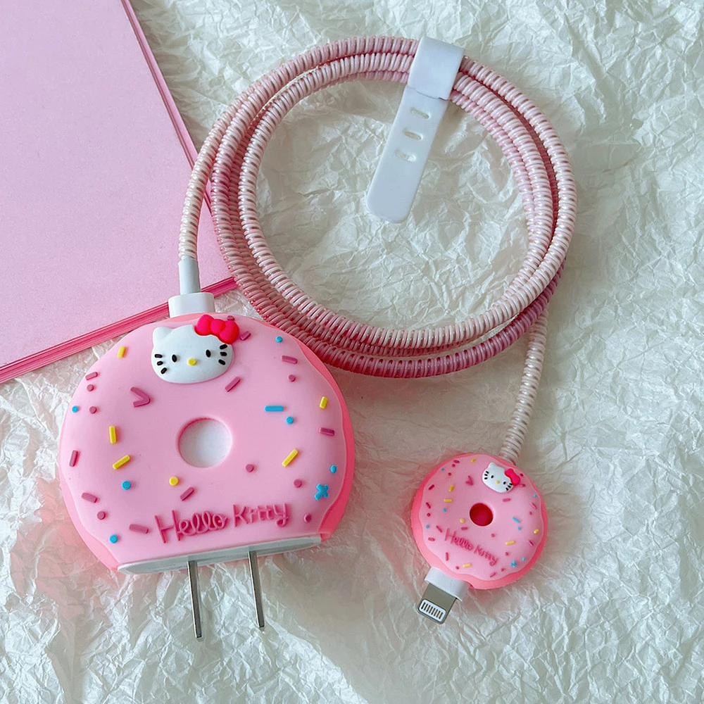 เคสป้องกันสายชาร์จไอโฟน ลายคิตตี้สีชมพู thumbnail 5