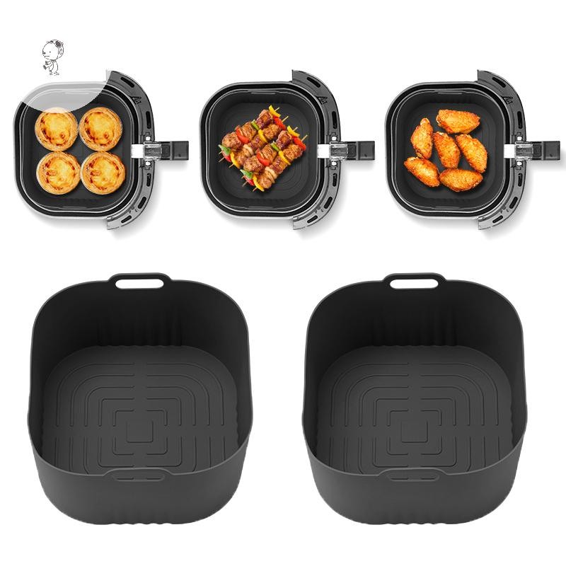 MOE 17 ซม.ซิลิโคน Air Fryer Mould สําหรับ HD9252 HD9200 HD9255 Air Fryer อุปกรณ์เสริม 4-5L Airfryer 
