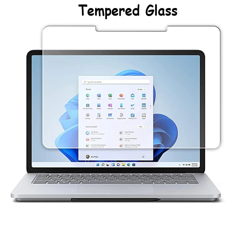 SurfaceLaptop SurfaceBook 999D Full Cover HD ฟิล์มกระจกนิรภัยใสสําหรับพื้นผิวแล็ปท็อป Go GO2 Book 7 