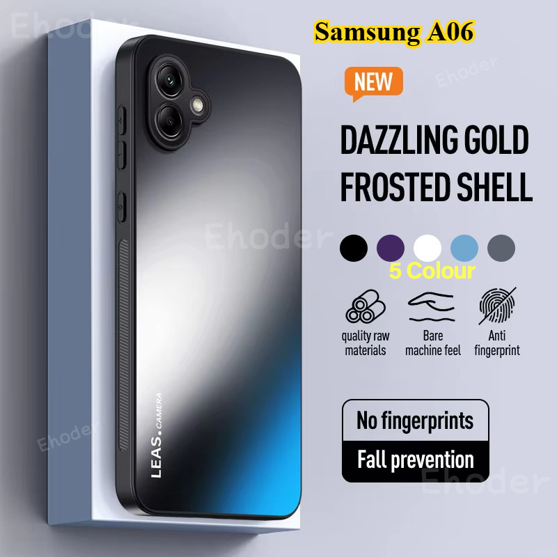 SAMSUNG สําหรับSamsung Galaxy A06 A07 A17 4G 5G 2024 เคสโทรศัพท์หรูหราสีAGพราวFrostedปลอกสําหรับSamsungA06 06 07 A 17 กันกระแทกปกหลัง – โปรปัง